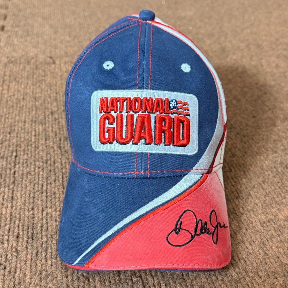 Chase Authentics Dale Earnhardt Jr #88 National Guard NASCAR Hat Navy Red‎ Blue